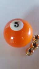 Orange 5 pool ball gear knob shift stick 