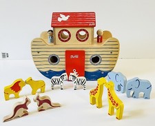 Indigo Jamm Wooden Noah's Ark & Animals Childrens Kids Toy