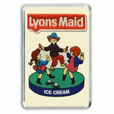 RETRO : LYONS MAID ICE CREAM SIGN as a JUMBO FRIDGE MAGNET