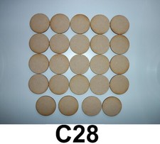 24 x DISCS LASER CUT WOODEN