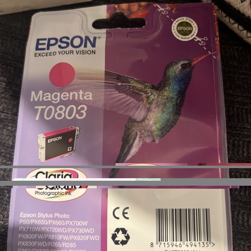 Genuine epson t0803 - genuine, magenta