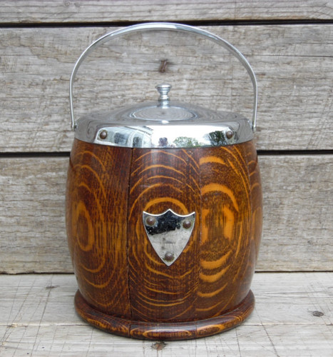 Vintage original oak barrel - vintage,