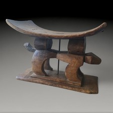 Original Ashanti foot stool hand carved