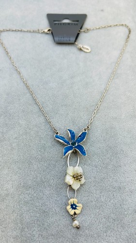 Pilgrim bnwt enamelled flower - enamelled,
