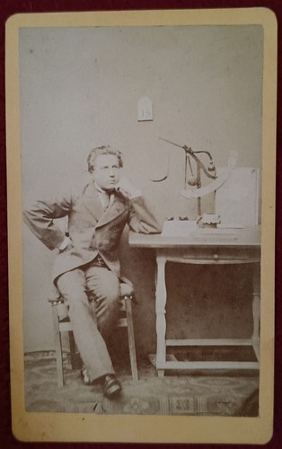 Cdv chemist pharmacist with - cdv, or