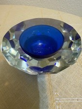 Vintage Cobalt Blue Faceted