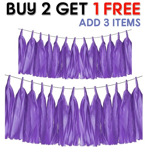 Paper tassels tissue garland - tissue,