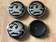 4X Vauxhall Alloy Wheel Centre Cap Hub Center Caps 56mm 5.6cm Black / Silver UK