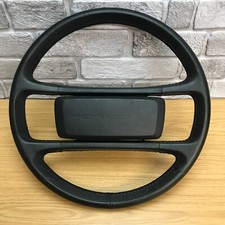 Genuine Porsche 911 Carrera, SC, 930 black leather steering wheel. Classic. 14B