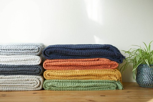 100 cotton waffle style woven - cotton,