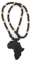 Rasta Africa Map Wooden Flat