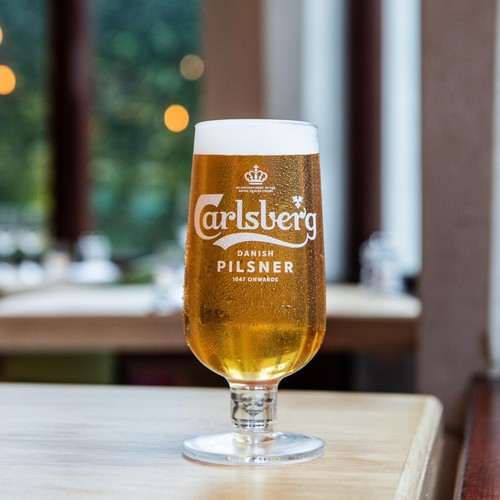 Carlsberg pint glass brand - carlsberg,