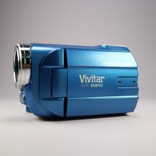 Vivitar DVR-808HD 8.0MP Compact Digital Video Recorder Blue Tested