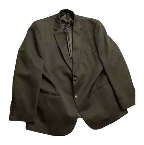 Men black pinstripe suit - f&f,