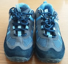 TRESPASS ladies grey & blue hiking/walking shoes, 'Fell', size UK 5 