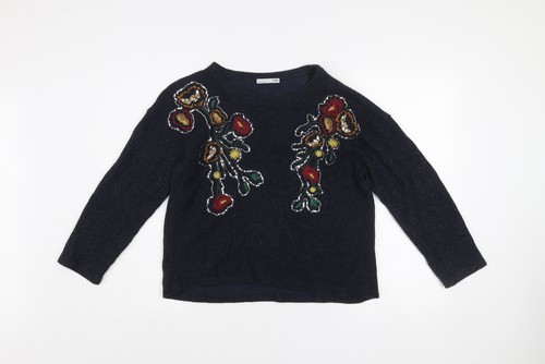 Zara women black - zara, floral