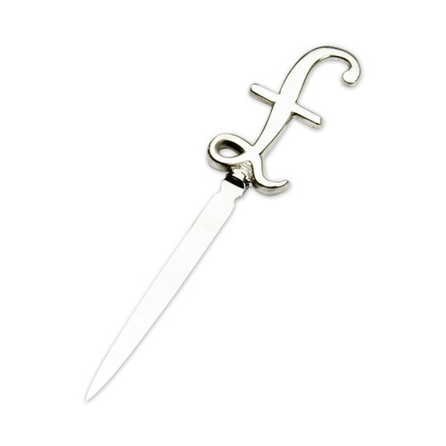 Pewter pound letter - pewter,