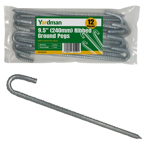 Yardman ground pegs 12 pcs - ground, –