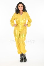 PVC Plastic Vinyl Catsuit PVC Fetish Plastic Overalls One piece PVC suit