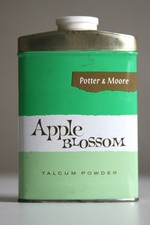 Rare ORIGINAL Vintage 1960s TALC Talcum Powder Tin Pop Art Prop Display Retro