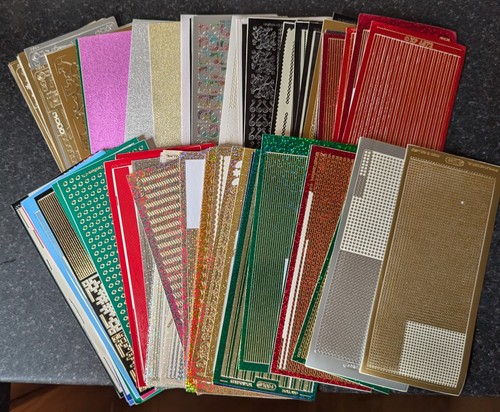 Card making peel - card, stickers