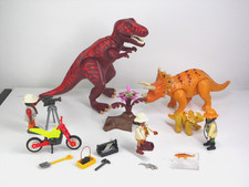 Playmobil Dinosaur Bundle T Rex & Triceratops & Baby + Dino Explorers Set