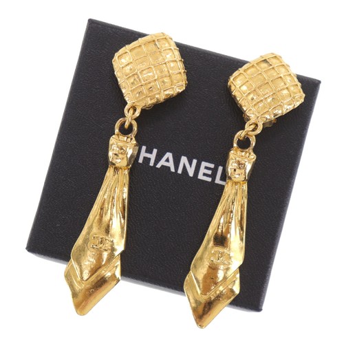 Chanel used necktie motif - chanel, cc