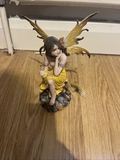 Nemesis Now Fairy Figurine Yellow Wing Damaged But Fixable See Photos