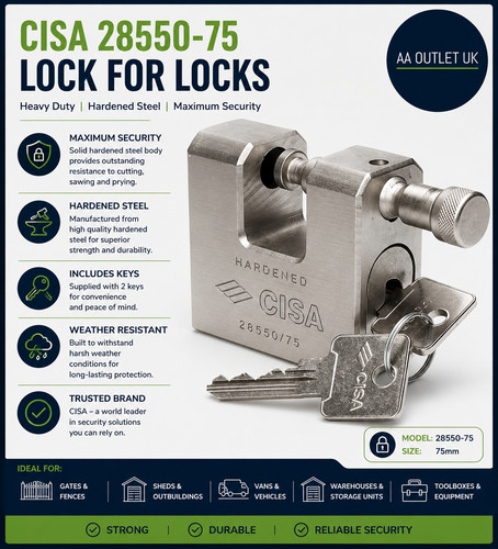 Cisa 28550 75mm lock locks - 28550,