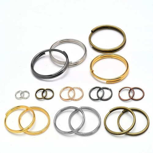 Double open split jump rings - double,