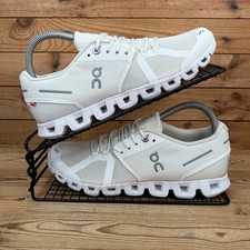 On Running Trainers Womens Size UK 6.5 Cloud 5 All White Mesh Swiss Gym Shoes