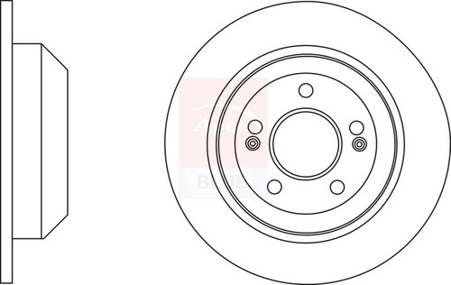 Brake discs pair solid fits - pair,