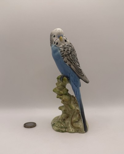 Beswick blue budgerigar - beswick,