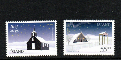 Iceland 2001 sg1007 sg1008 - 2001,