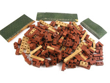 Minibrix 1950's Collection Bricks Lot  1 kg Vintage Rubber Building System