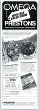Omega Watches Prestons Timer Division Vintage Advert 1976