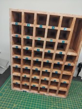 Wooden Pidgeon Hole Cabinet 46 hole 309mm(W)x 100mm(D)x 410mm(H)  BK10N19327