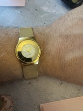 CHRISTIN LARS Diamond Gold Plated Quartz Wristwatch TML2097  (310)