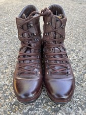 British Army Altberg Hiking Boots - Brown Size UK 8L - Good Condition #B157