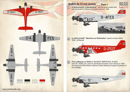Print scale 72277 junkers - print,