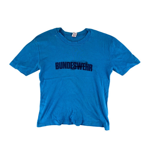 West german army shirt blue - army, t
