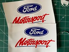 Ford Motorsport Sticker  Performance Decal Vintage Classic Escort 15cmx8cm