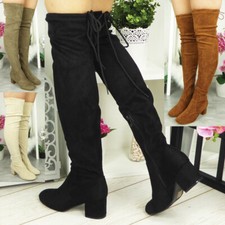 Ladies Thigh High Boots Womens