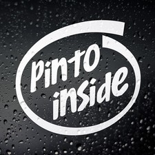 Pinto Inside Car Sticker -