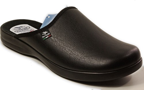 Flyflot slipper black clogs