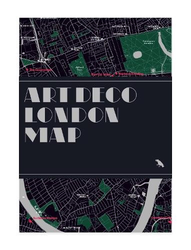 Art deco london map billings - map,,