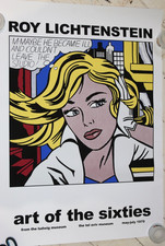 ROY LICHTENSTEIN POSTER - M-MAYBE ART OF THE SIXTIES - POP ART 40"X28 INCH