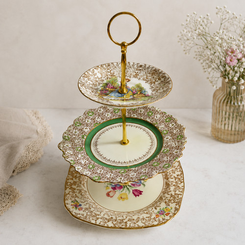 Vintage tier cake stand - stand,