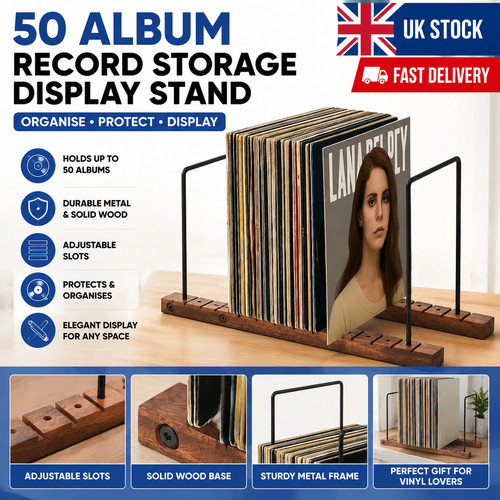 Album record storage rack - record,