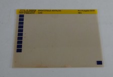 Microfiche Spare Parts Catalog